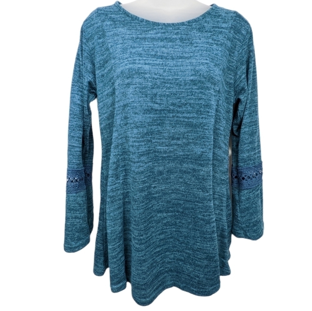 Lildy Button Back Keyhole Tunic Sz S-M